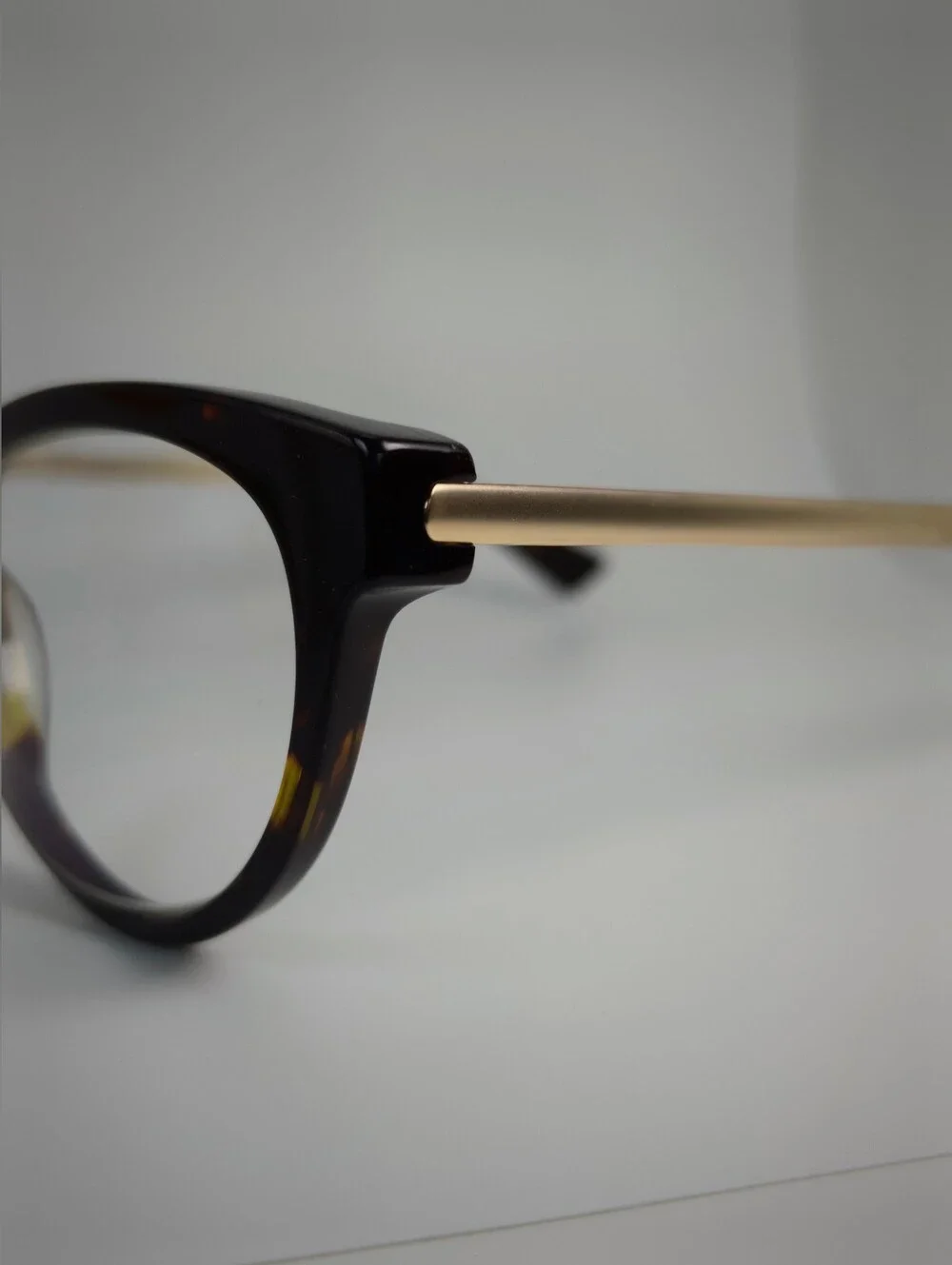 Her. Tortoiseshell Cat eye Round Women's Eyeglass Frames - Brown